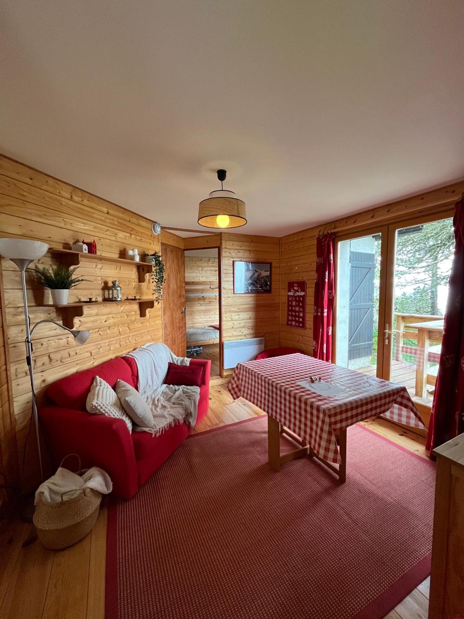 Chalet Des Myrtilles - Chalet Cosy Avec Vue Arette Bagian luar foto